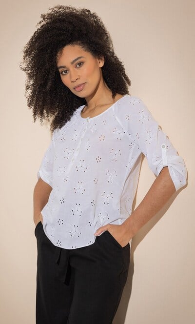 Cotton Schiffli Top