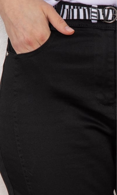 Slimline Stretch Belted Trousers