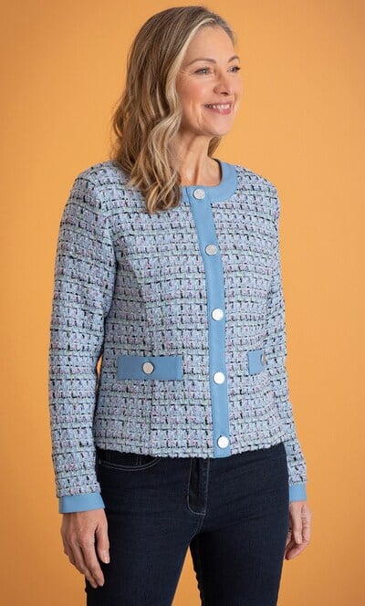 Anna Rose Shimmer Boucle Jacket