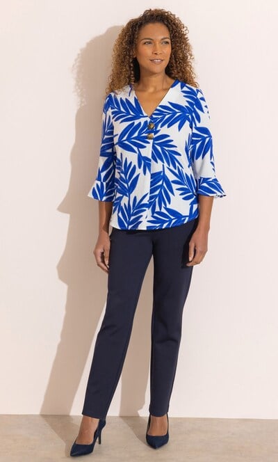 Anna Rose Botanical Print Top