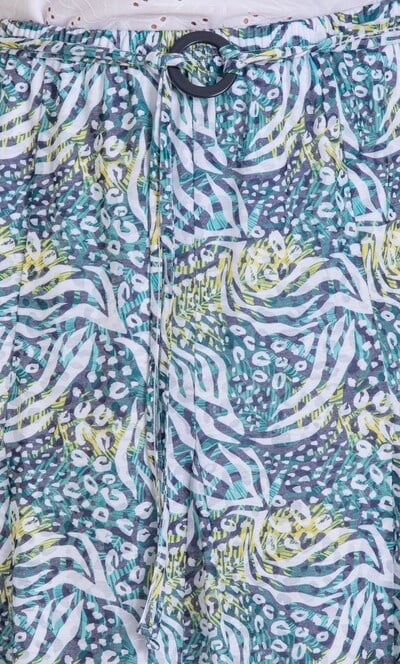 Anna Rose Printed Pull On Skirt