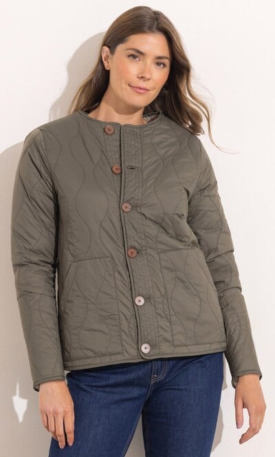 Reversible Teddy Borg And Padded Jacket