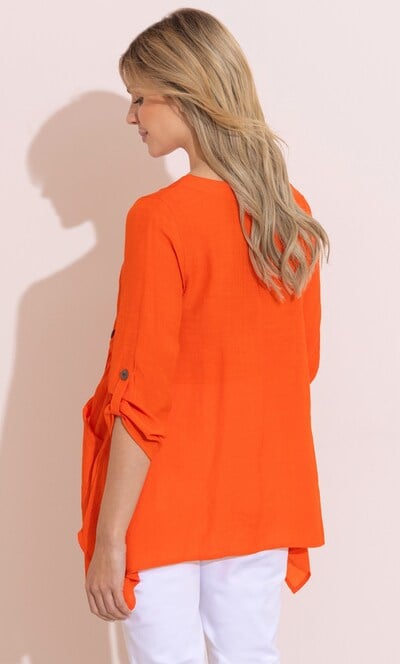 Dip Hem Pocket Tunic Top