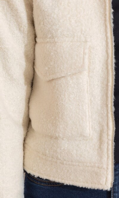 Boucle Zip Up Jacket