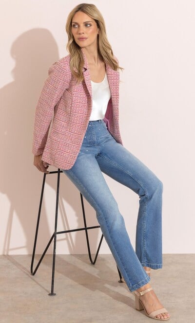 Embellished Kick Flare Jeans