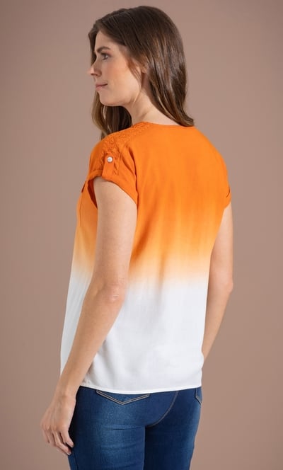 Dip Dye Embellished Top