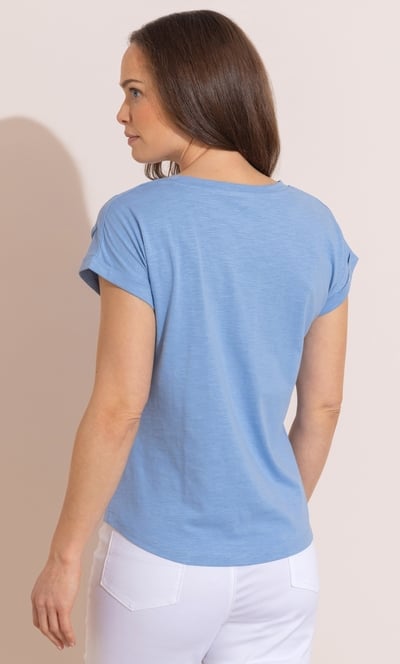 Floral Puffer Print Cotton T Shirt