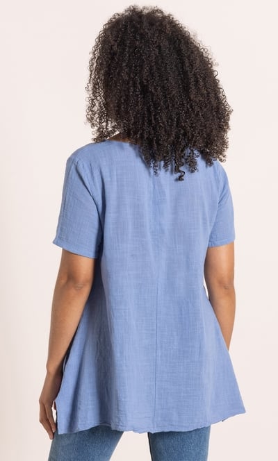 Dandelion Printed Short Sleeve Cotton Top