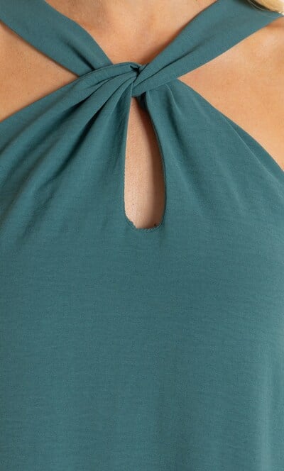 Twist Front Maxi Dress