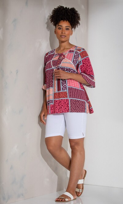 Patchwork Print Top