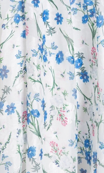 Anna Rose Garden Print Hanky Hem Skirt