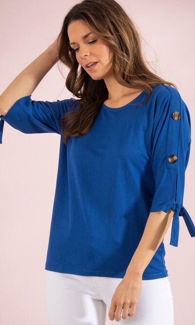 Tie Cuff Jersey Top