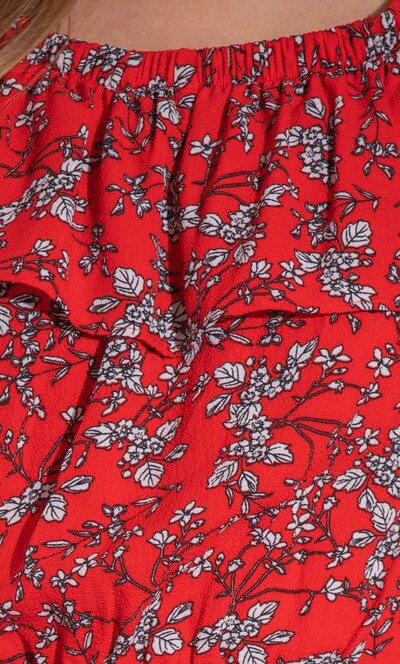 Garden Printed Frill Midi Dress