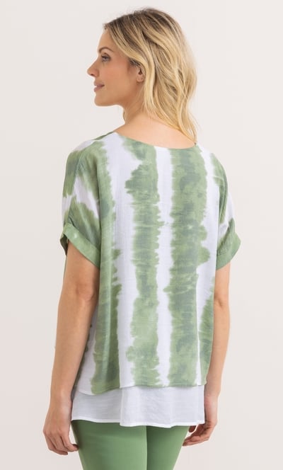 Tie Dye Layered Top