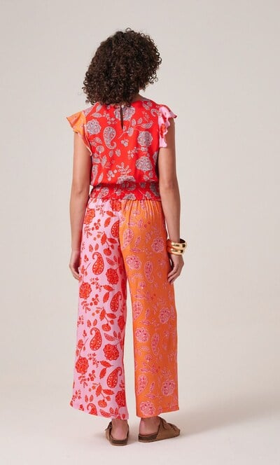 Paisley Printed Cropped Top