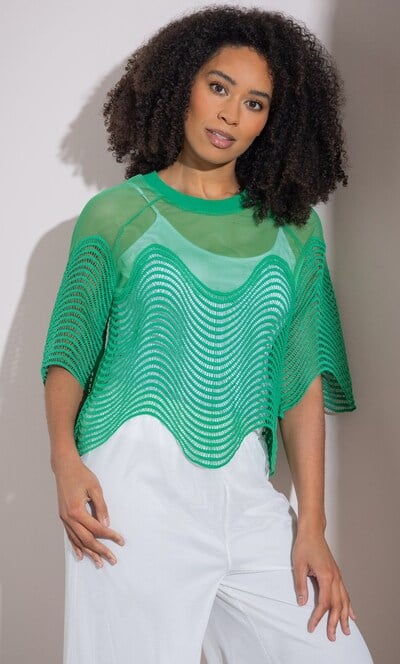 Crochet Wave Cover Up