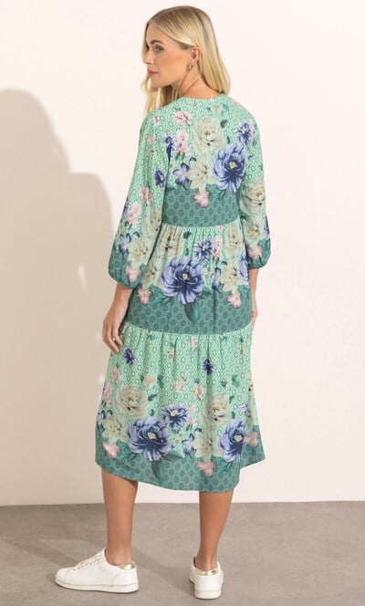 Garden Print Loose Fit Dress