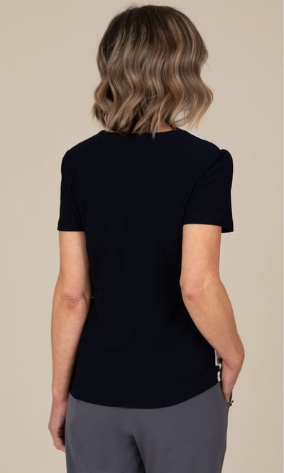 Anna Rose Colour Block Sparkle Top