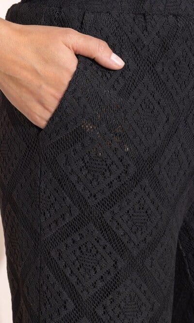Diamond Lace Pull On Trousers