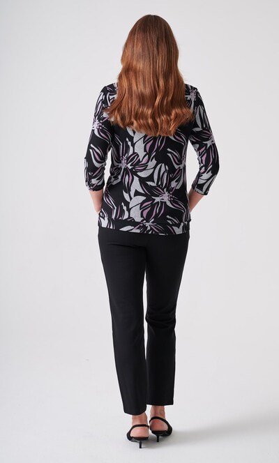 Anna Rose Printed Cowl Neck Top