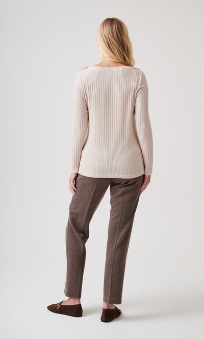 Lightweight Ribbed Knit Jumper