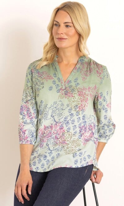 Print And Dip Dye Top