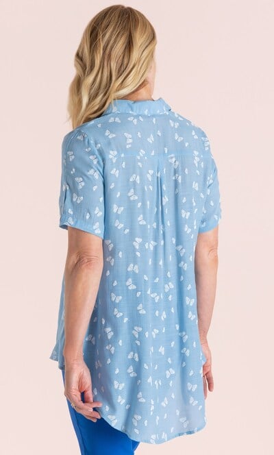 Anna Rose Butterfly Print Blouse