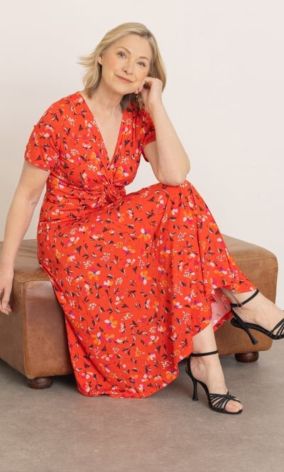 Anna Rose Garden Print ITY Dress
