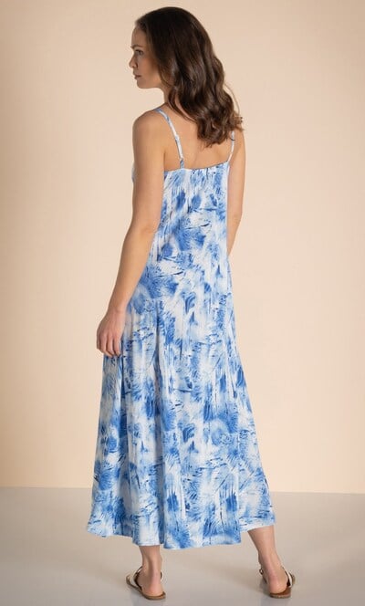 Bias Cut Tie Dye Maxi Dress