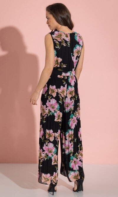 Floral Printed Sleeveless Jumpsuit