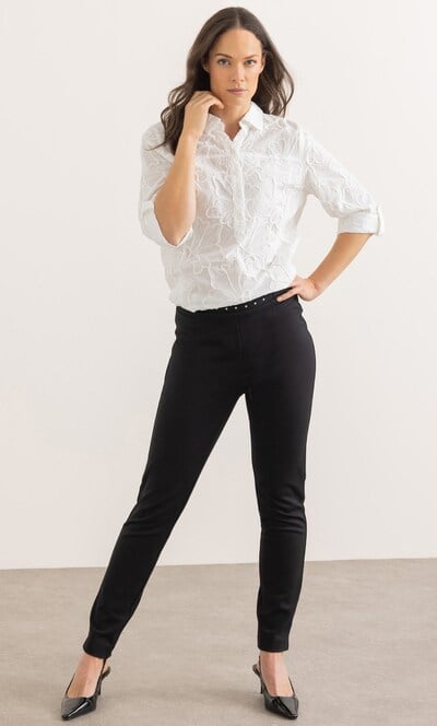Floral Embroidered Cotton Blouse