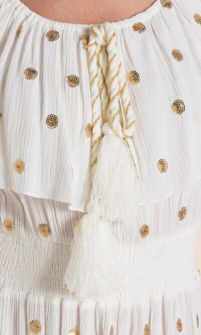 Embellished Spot Dress