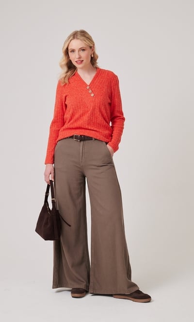Brushed Rib Knit Top