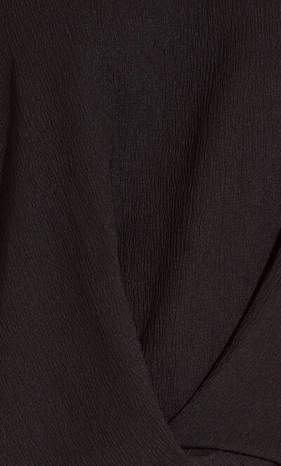 Textured V Neck Top