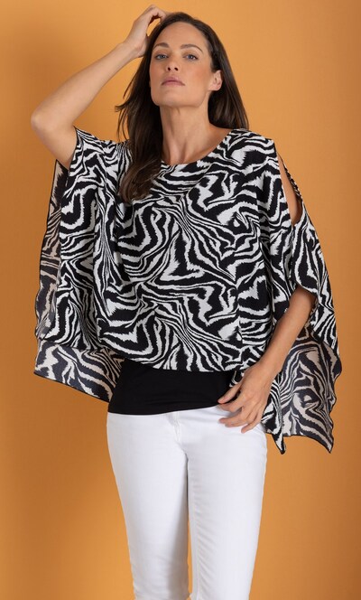 Printed Kimono Top