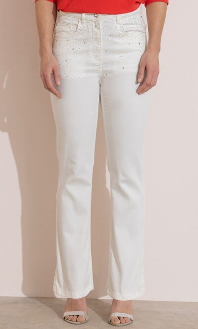 Embellished Kick Flare Jeans