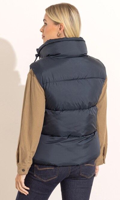 Padded High Collar Gilet