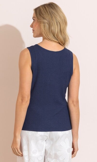 Textured Sleeveless Vest Top