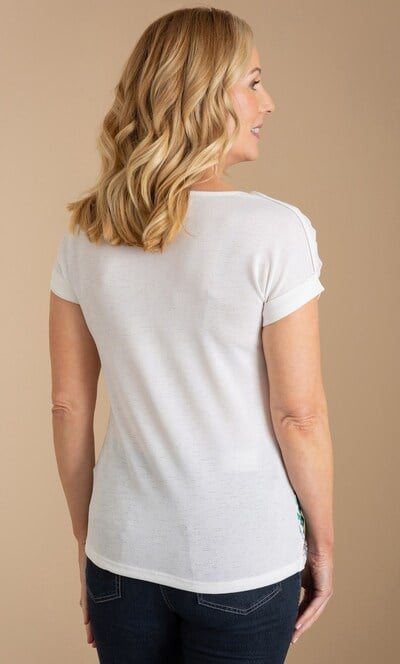 Anna Rose Printed Short Sleeve Top