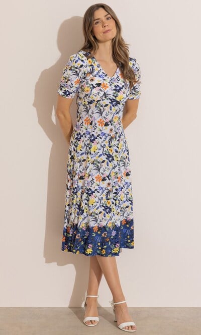Floral Printed Midi Dress