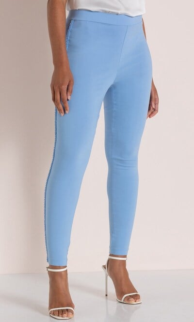 Embellished Slim Leg Trousers