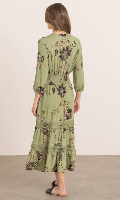 Floral Print Midi Dress
