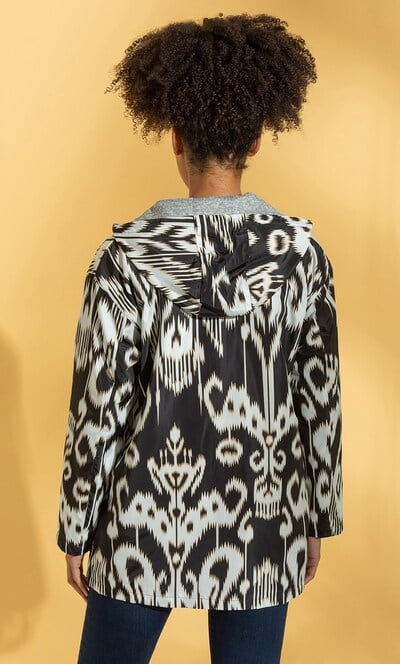Printed Lightweight Hooded Jacket