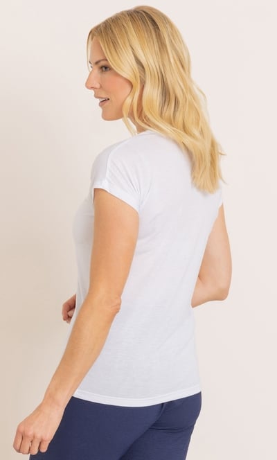 Sequinned Short Sleeve Jersey Top