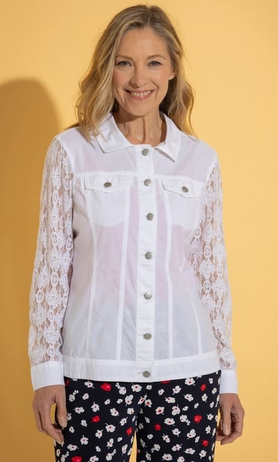 Anna Rose Lace Sleeve Jacket