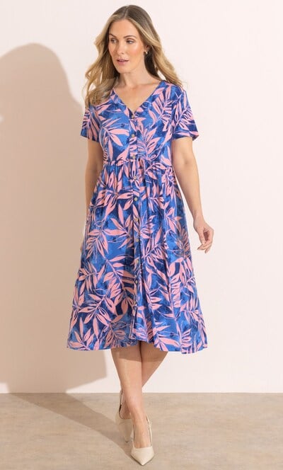 Anna Rose Printed Jersey Dress