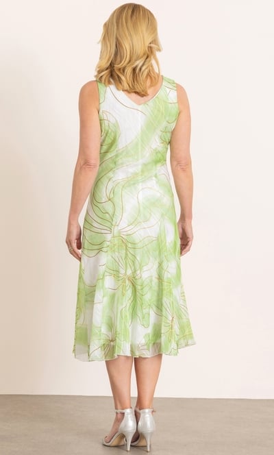 Anna Rose Printed Bias Cut Printed Midi Dress