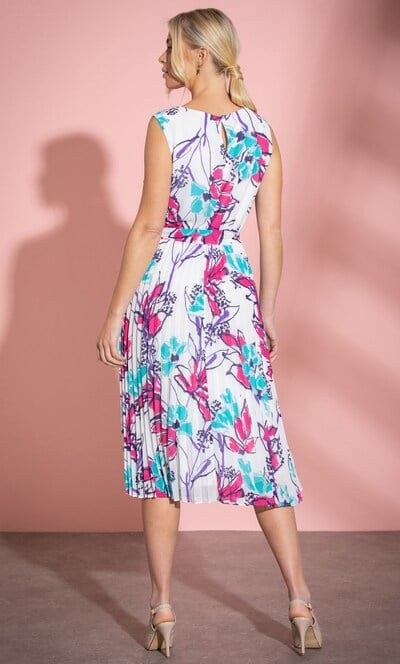 Bouquet Printed Midi Dress