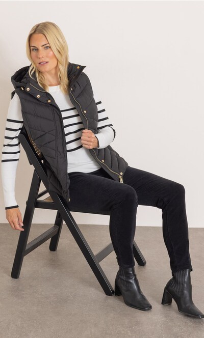 Hooded Quilted Gilet