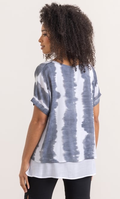 Tie Dye Layered Top